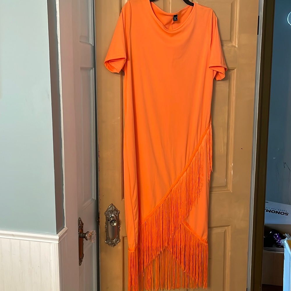 Orange party dress